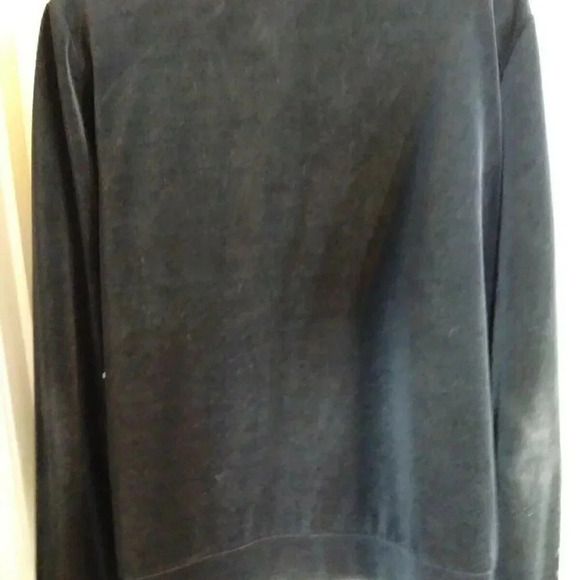 St. John Sport Velvet Sweater/ Cardigan Black Full Zip Sz M Bust 40 Le… - Picture 5 of 9